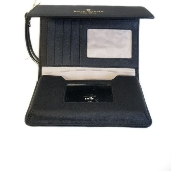 Kate Spade New York Cedar Street Leather Tri-fold Wallet Wristlet Phone Case - Picture 6 of 6